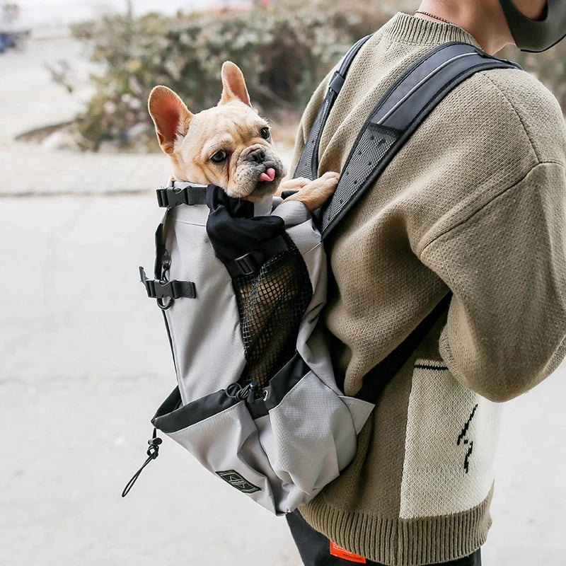 Breathable Dog Carrier Bag Portable Pet Outdoor Travel Backpack Big Dog Cat Carrier Bags For Dogs French Bulldog Dog Accessories