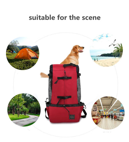 Breathable Dog Carrier Bag Portable Pet Outdoor Travel Backpack Big Dog Cat Carrier Bags For Dogs French Bulldog Dog Accessories