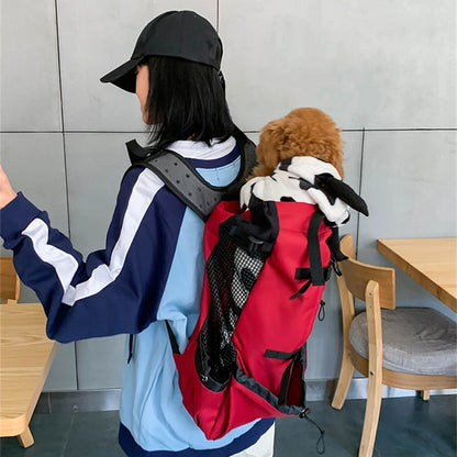 Breathable Dog Carrier Bag Portable Pet Outdoor Travel Backpack Big Dog Cat Carrier Bags For Dogs French Bulldog Dog Accessories